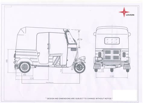 width of auto rickshaw