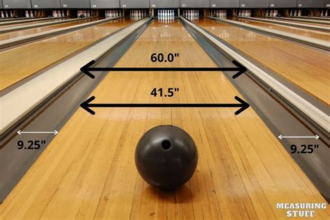 width of bowling lane overall including gutters