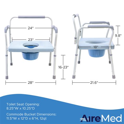 Width Of Commode Chair