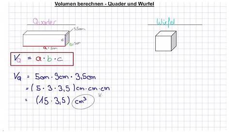 Würfel - Volumen berechnen | Mathematik | Lehrerschmidt - YouTube