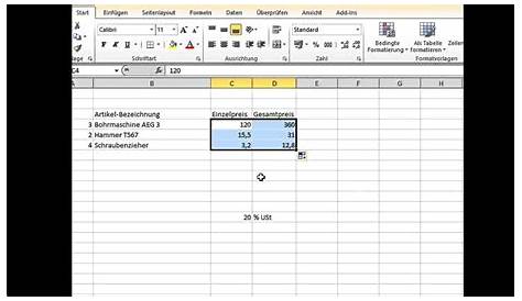 Einfache Berechnungen Excel - YouTube