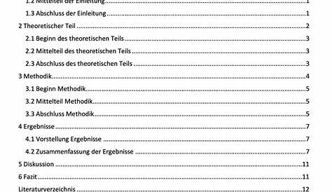 Fazit Hausarbeit Beispiel Pdf Beispiele Hausarbeit Vorlagen Muster