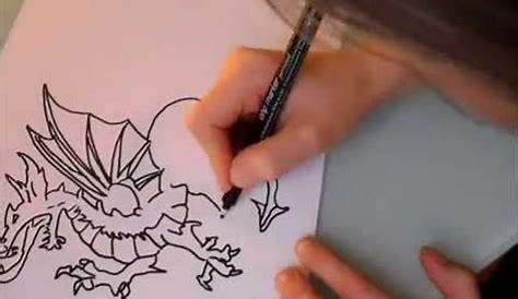 Wie zeichnet man einen Drachen? How to draw a dragon? - YouTube