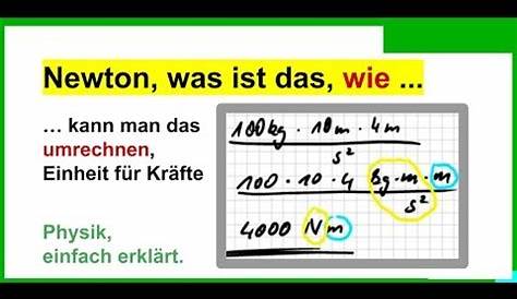 Umrechnung von Newton in Millinewton +> CalculatePlus