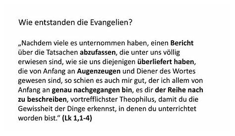 Entstehung des neuen Testaments & Geschichte der Evangelien... Jesus