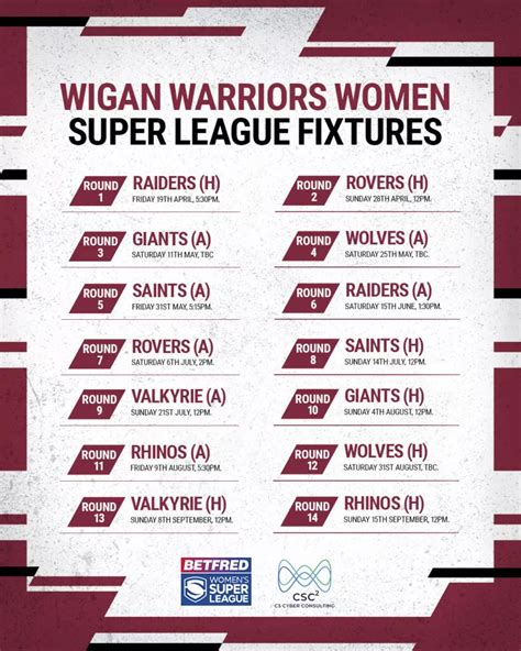 wigan warriors fixtures on sky