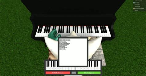 wii music roblox piano sheet