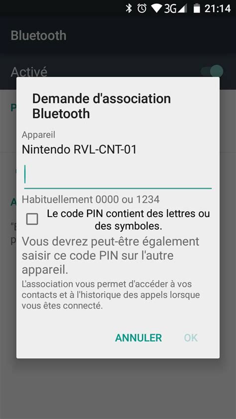 Wii Remote Android Code