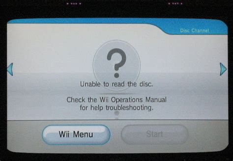 Wii U Disk Read Error
