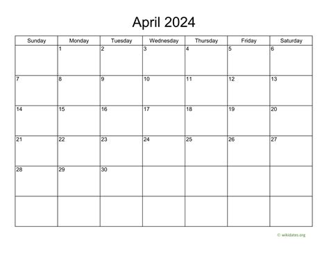 wiki calendar april 2024 calendar printable