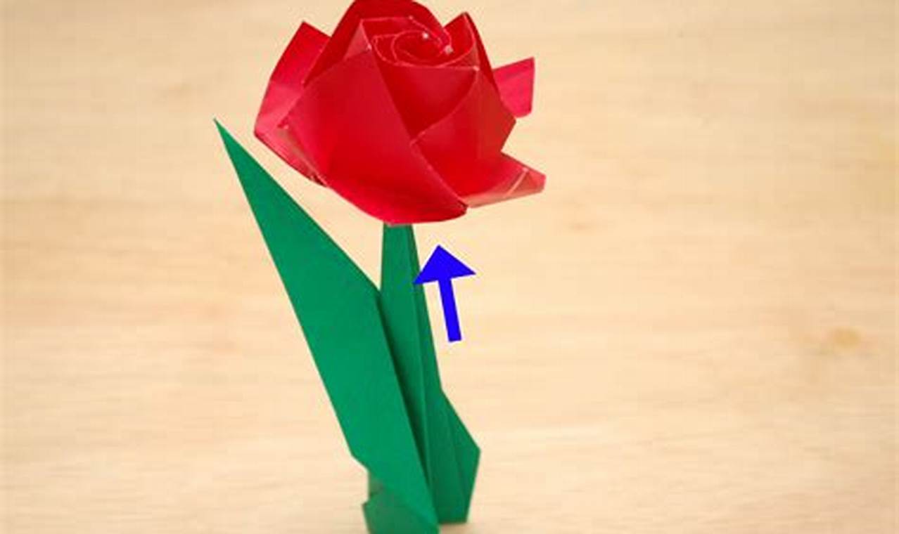 wikihow origami rose