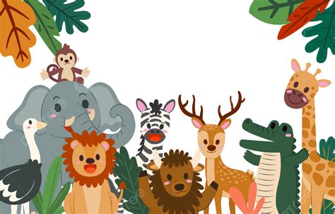 Cartoon Jungle Animals Clipart Free download on ClipArtMag