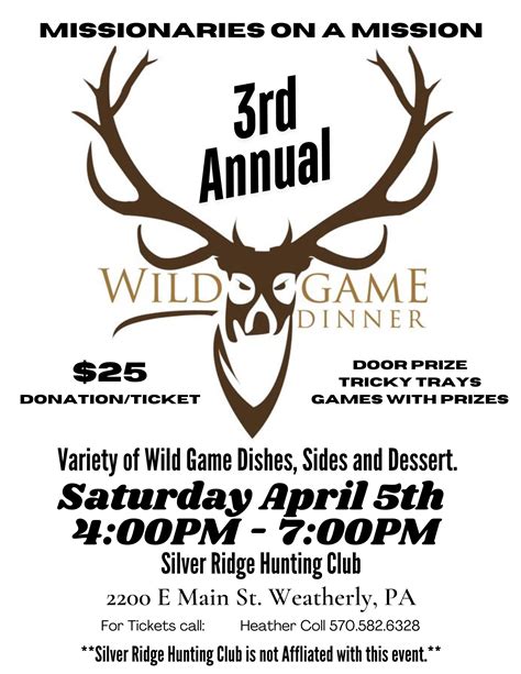 Wild Game Dinner Okeechobee