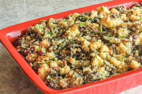 Wild Rice Cornbread Stuffing