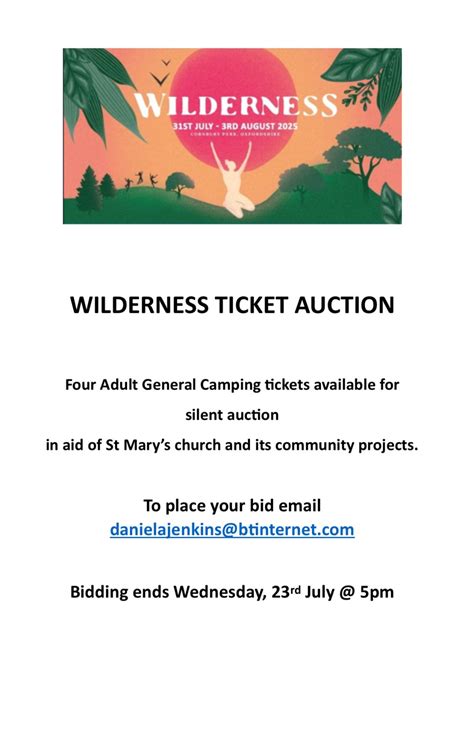 Wilderness Ticket