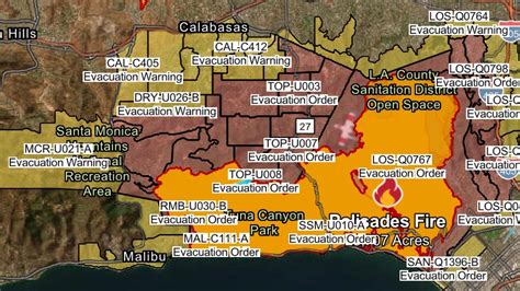 wildfire in ca today map