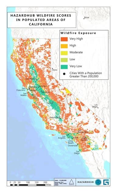 wildfire risk by zip code map