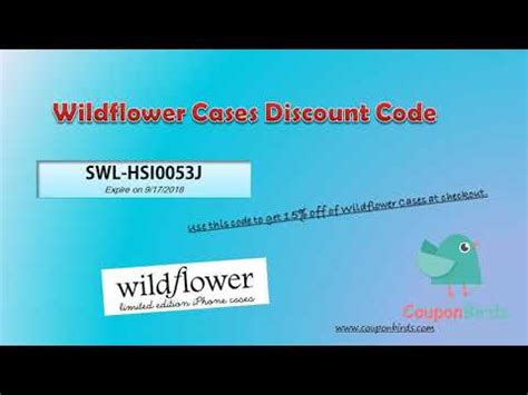 Wildflower Case Discount Codes