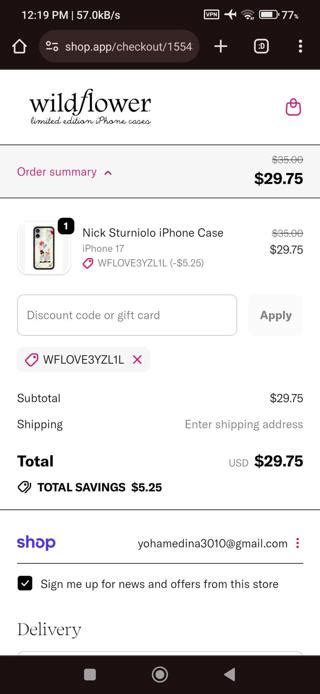 Wildflower Cases Promo Code