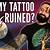 will a cut ruin a tattoo?