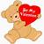 will you be my valentine bear
