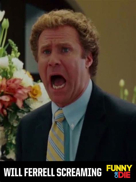 Will Ferrell Screaming Face Printable
