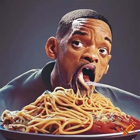 will smith eating spaghetti comparison