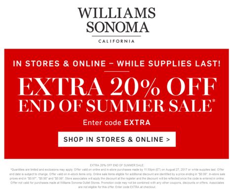 William Sonoma Coupon Code: Get The Best Deals Of 2023!