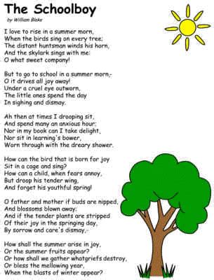 william blake poems for kids
