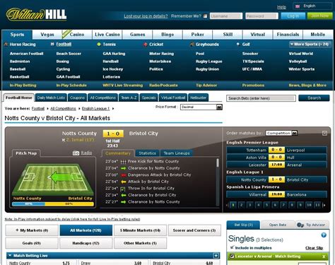 william hill in play football