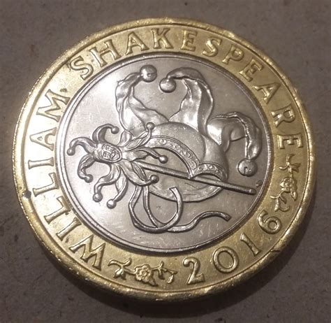 william shakespeare 2 pound coin