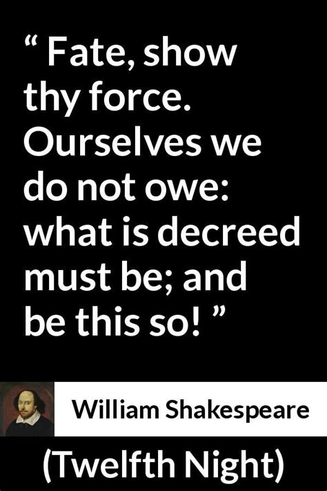 william shakespeare quotes about fate