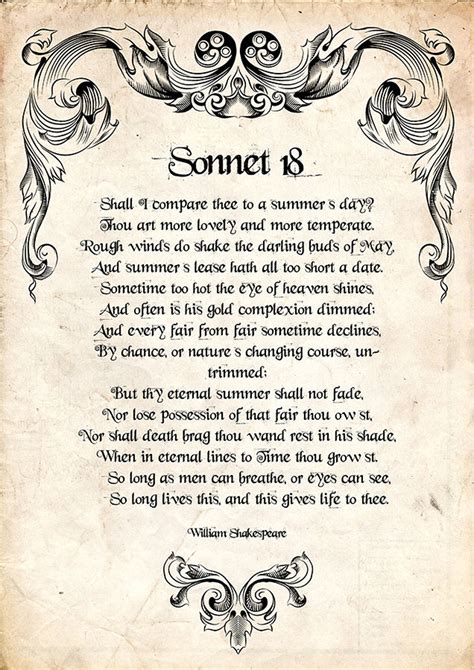 william shakespeare sonnets 18
