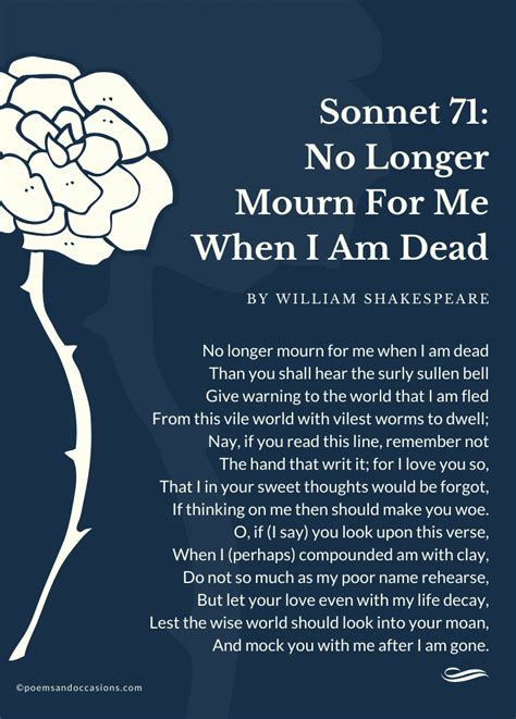 william shakespeare sonnets about death