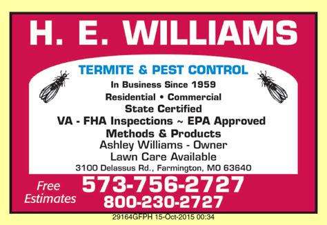 williams termite and pest control