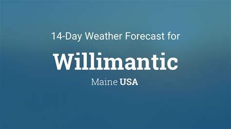 willimantic weather