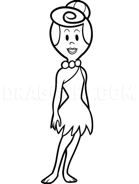 wilma flintstone coloring pages