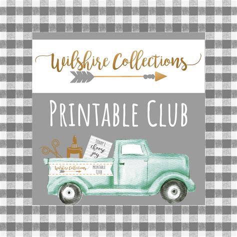 Printable club 3 Wilshire Collections