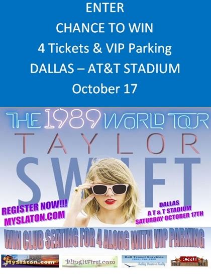 win free tickets to taylor swift concerts