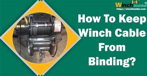 Winch Cable Binding