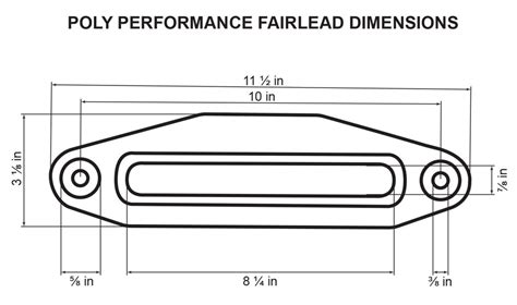 Winch Fairlead Dimensions