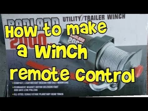 Winch Remote Control Installation