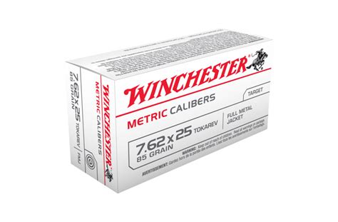 Winchester USA Value Pack 7 62x25 Tokarev 85gr FMJ