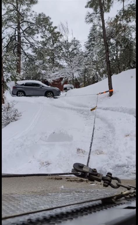 Winching Stuck Car
