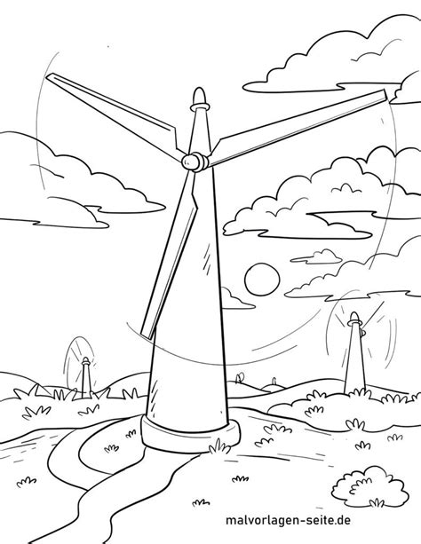 wind power coloring pages