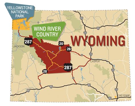 Wind River Reservation Wyoming Map