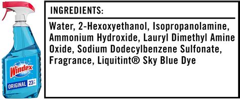 Windex Printable Label