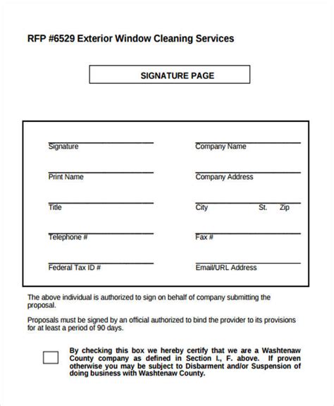 Download Window Cleaning Proposal Template for Free Page 5 FormTemplate