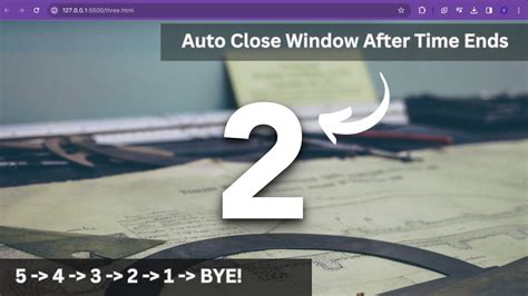 Window Auto Close Javascript