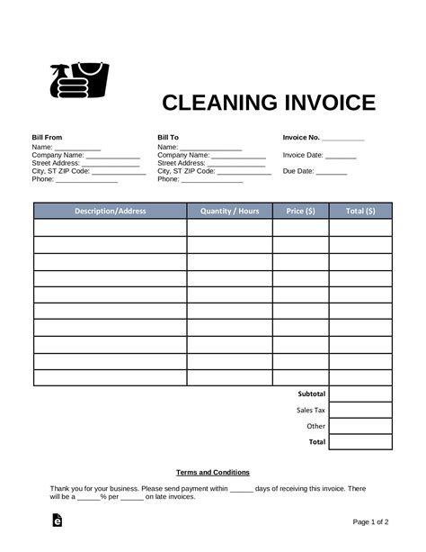 Window Cleaning Invoice Template – 2023